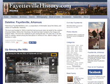 Tablet Screenshot of fayettevillehistory.com